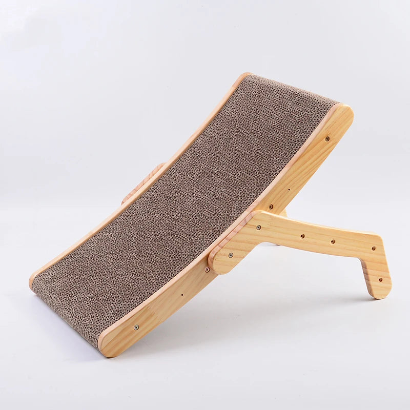 Wooden Cat Scratcher Cardboard Cat Sofa Bed Grinding Claws Toy Corrugated Paper Scratching Board Furniture Protector Accessories