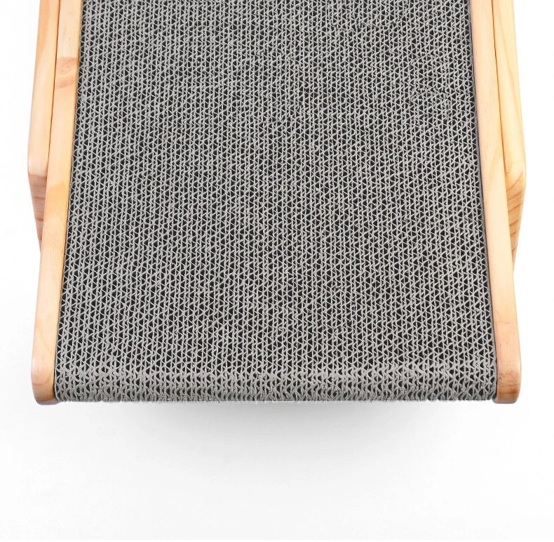 Wooden Cat Scratcher Cardboard Cat Sofa Bed Grinding Claws Toy Corrugated Paper Scratching Board Furniture Protector Accessories
