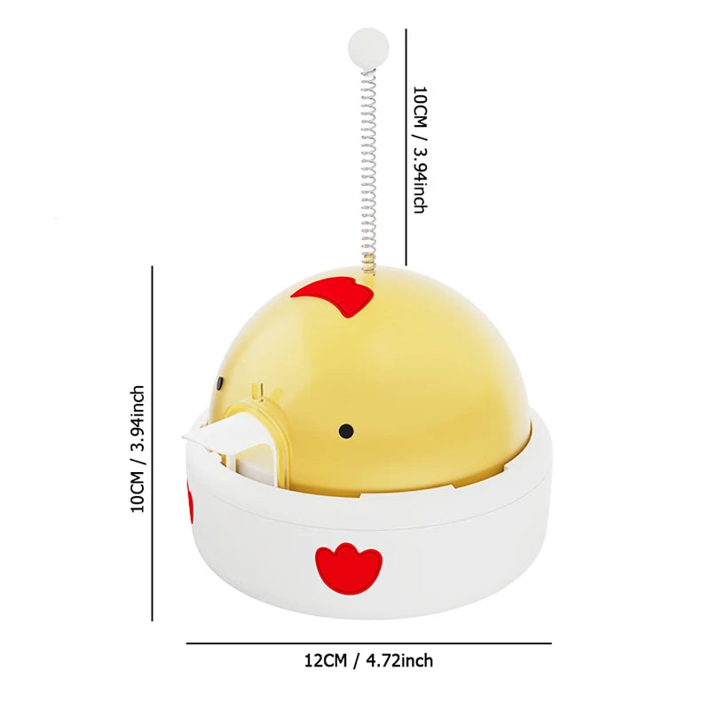 Pet Soothing Tool Interactive Cat & Dog Feeding Toys Built-in Battery DIY Sticker Birdsong Encourage Pet Patience & Curiosity
