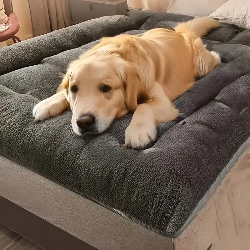 120cm Warm Dog Sofa Bed Winter Pet Dog Cat Bed Sleeping House Kennel Mat Cat Puppy Mattress Pet House Cushion For Large Dogs