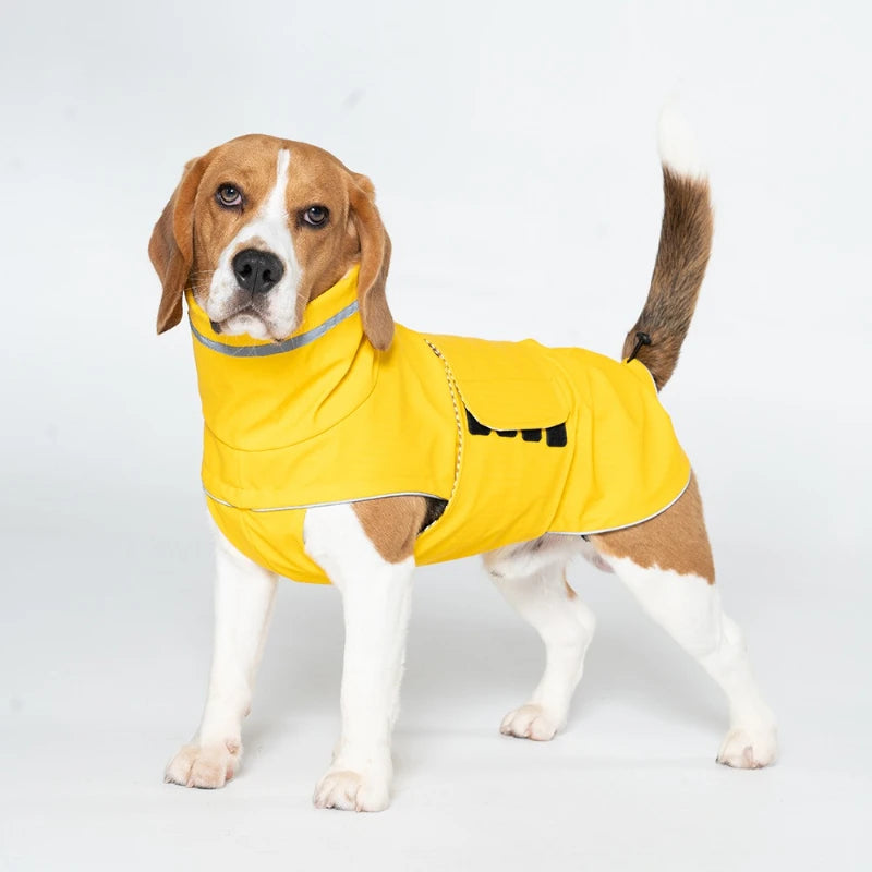 Dog waterproof dustproof outdoor jacket pet raincoat outfit rainproof clothing rain dual use coat cloth large dog trench coat