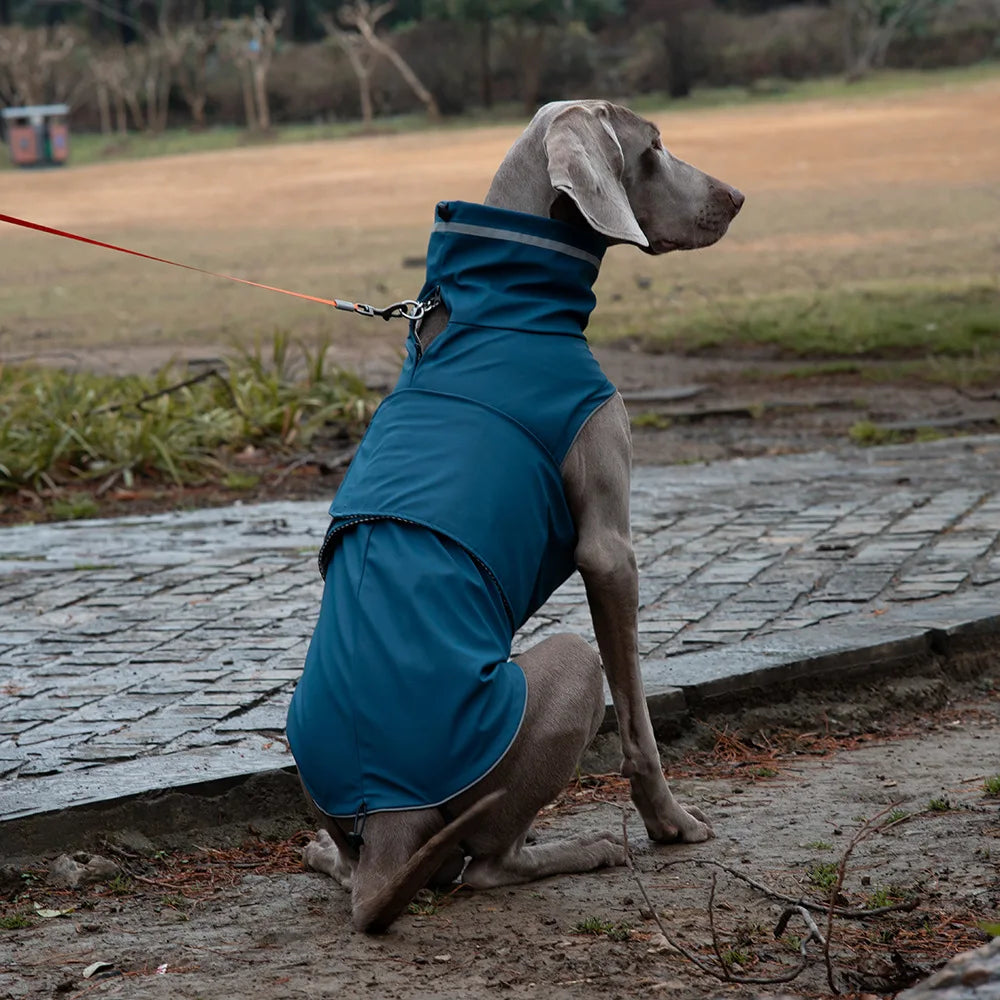 Dog waterproof dustproof outdoor jacket pet raincoat outfit rainproof clothing rain dual use coat cloth large dog trench coat