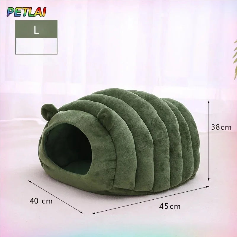 Cat bed mat winter autumn caterpillar cozy sleep house warm Nest safe breathable large space bed warm cat products cushions