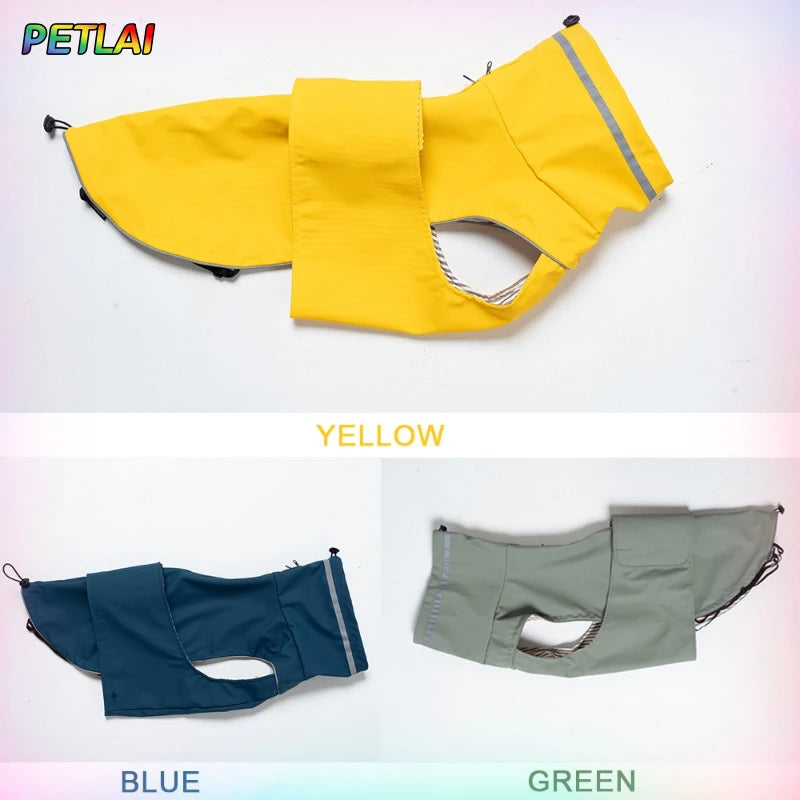 Dog waterproof dustproof outdoor jacket pet raincoat outfit rainproof clothing rain dual use coat cloth large dog trench coat