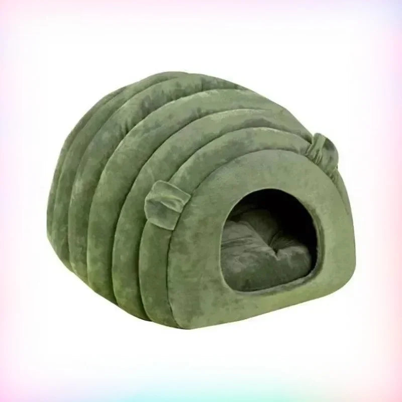 Cat bed mat winter autumn caterpillar cozy sleep house warm Nest safe breathable large space bed warm cat products cushions
