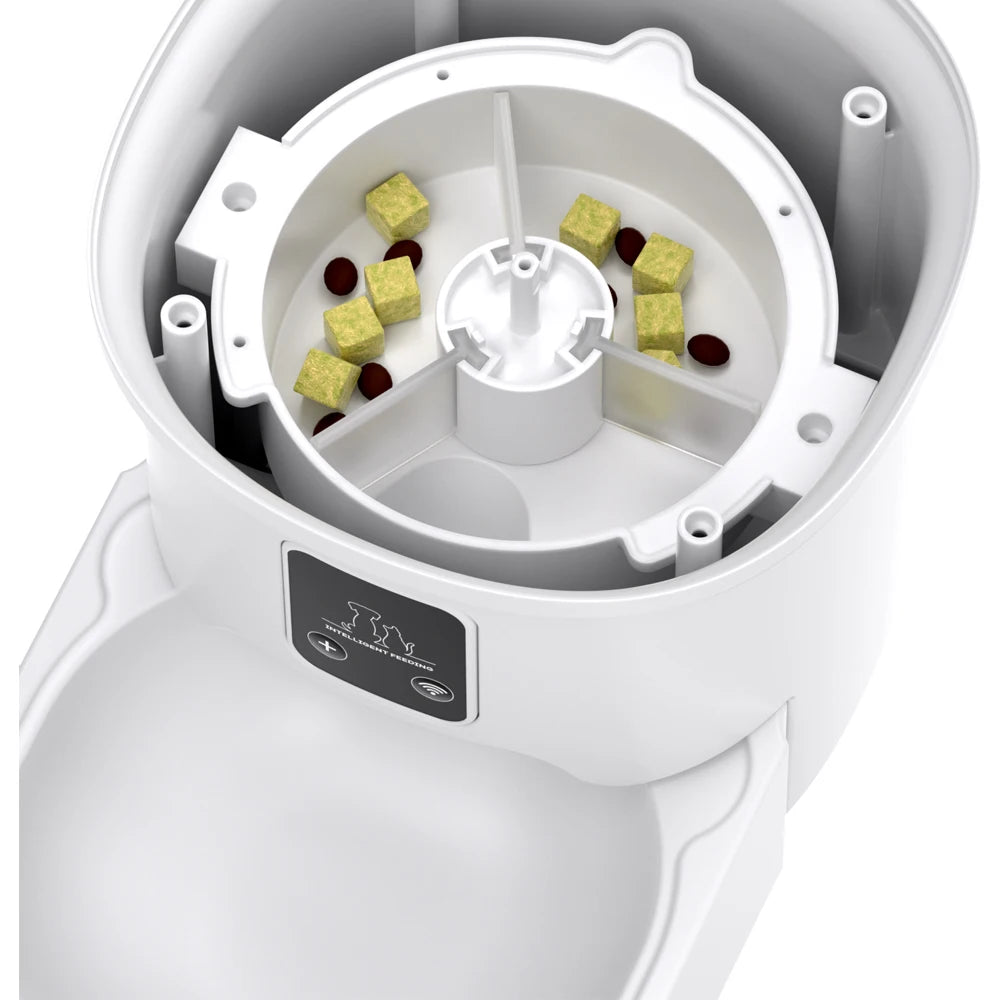 4L USB Smart Button WIFI APP Video Pet Feeder Automatic Cat Food Dispenser Bowl Dog Slow Food Feeder With Timed Camera Feeder