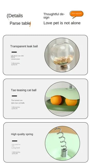 Cat Puzzle Food Leaking Ball Toy Cat Dog Interactive Treat Leaking Toy Catnip Slow Cat Dog Feeder Fun Pet Products Accessories