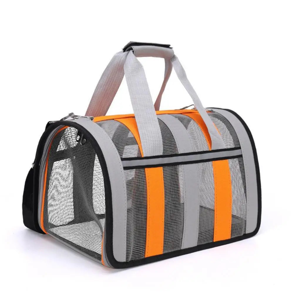 Cat Bag Carrying Bag Foldable Outdoor Large Capacity Portable Bag Suitable For All Seasons Small Dog Pet Breathable Pet Carrier