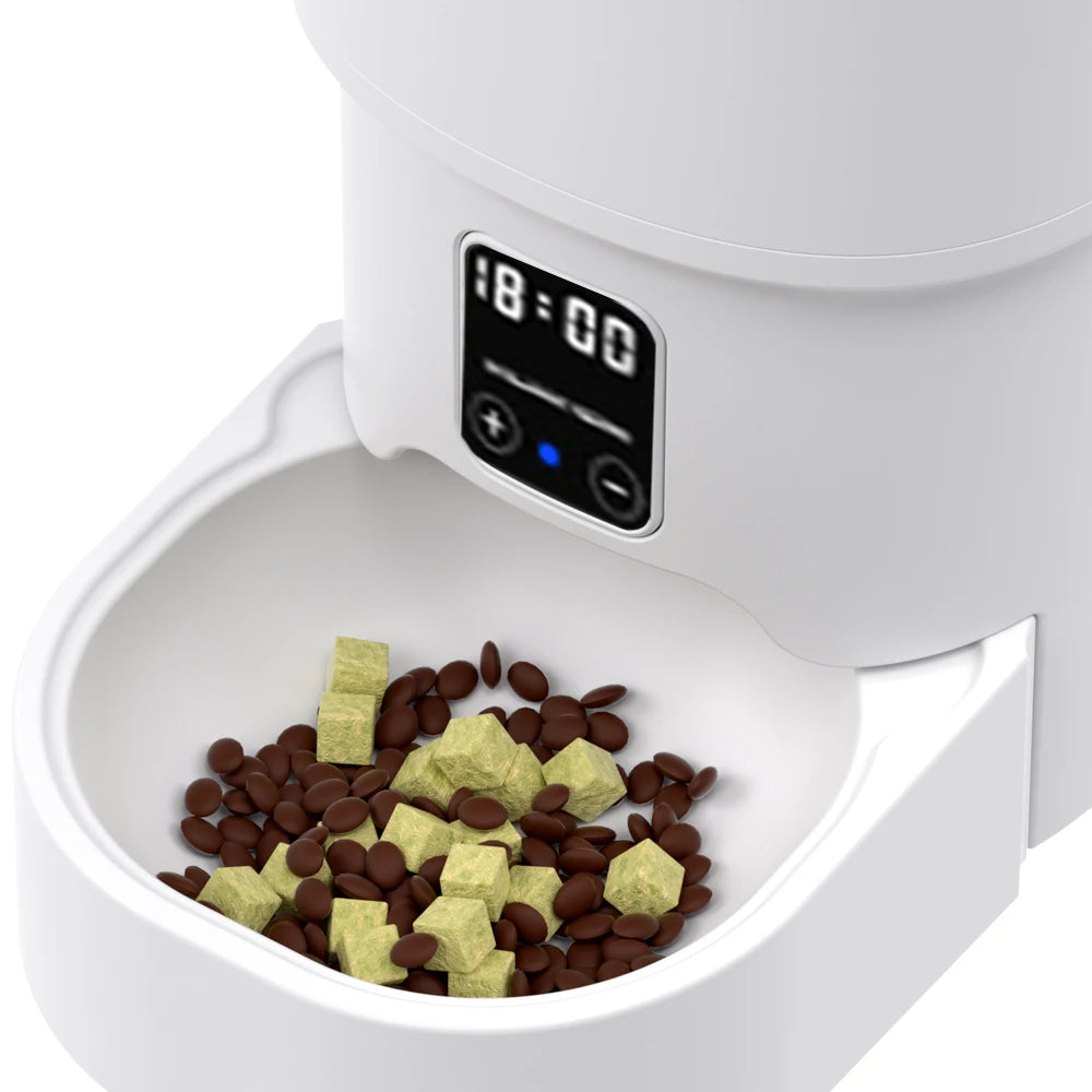 4L USB Smart Button WIFI APP Video Pet Feeder Automatic Cat Food Dispenser Bowl Dog Slow Food Feeder With Timed Camera Feeder