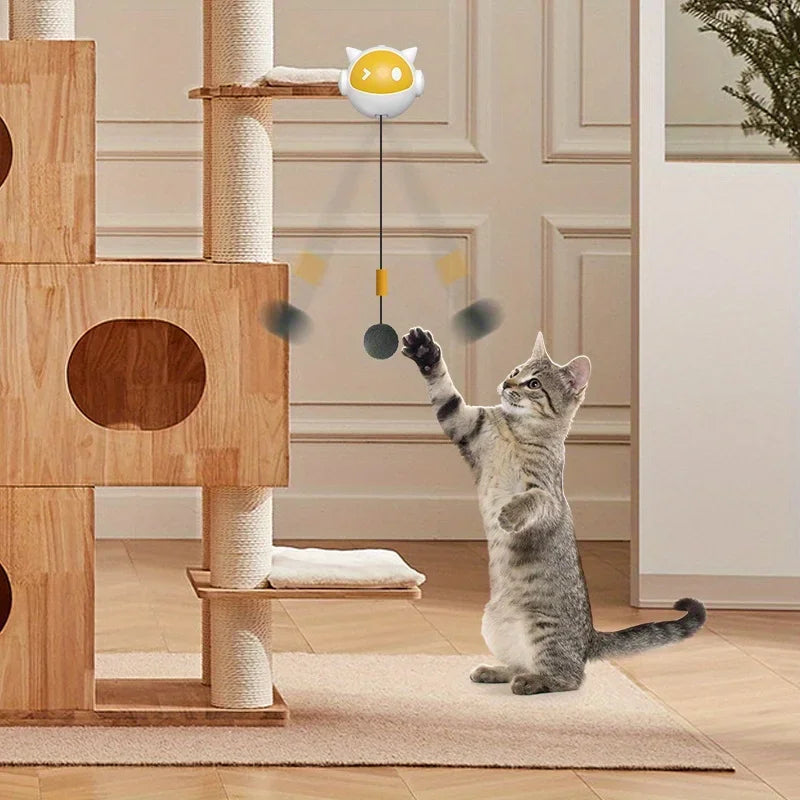 New Interactive Cat Toys Electric Cat Balls Pet Toys Can Be Raised and Lowered Hair Balls Self-hilarious Electric Cat Balls Toys