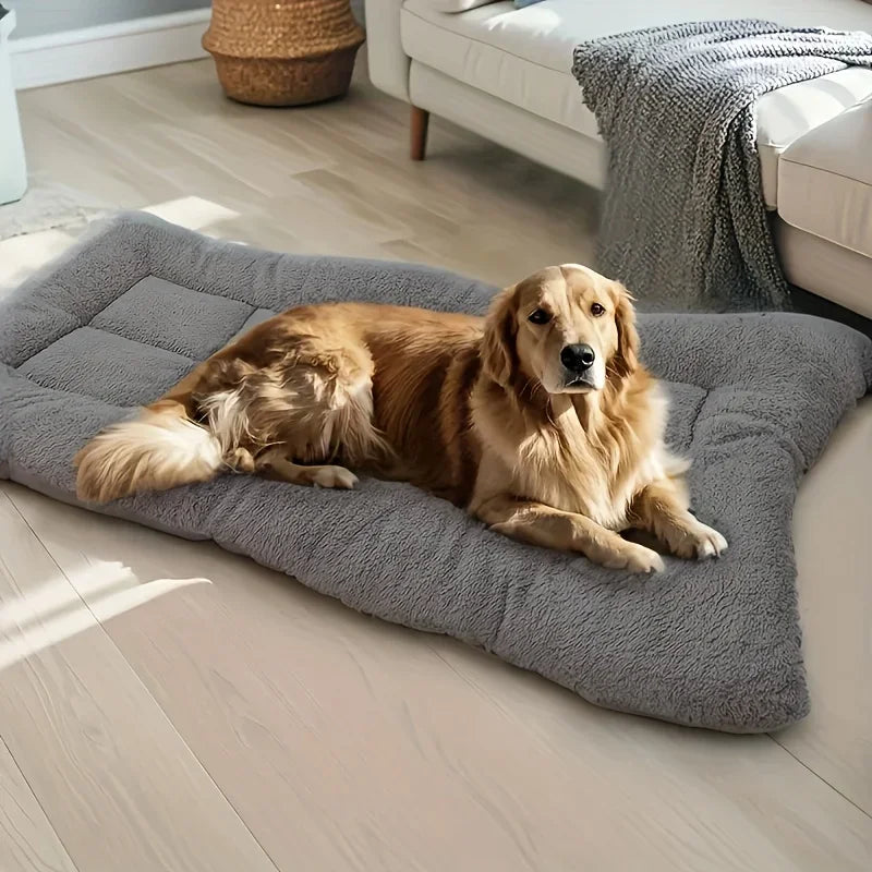 120cm Warm Dog Sofa Bed Winter Pet Dog Cat Bed Sleeping House Kennel Mat Cat Puppy Mattress Pet House Cushion For Large Dogs