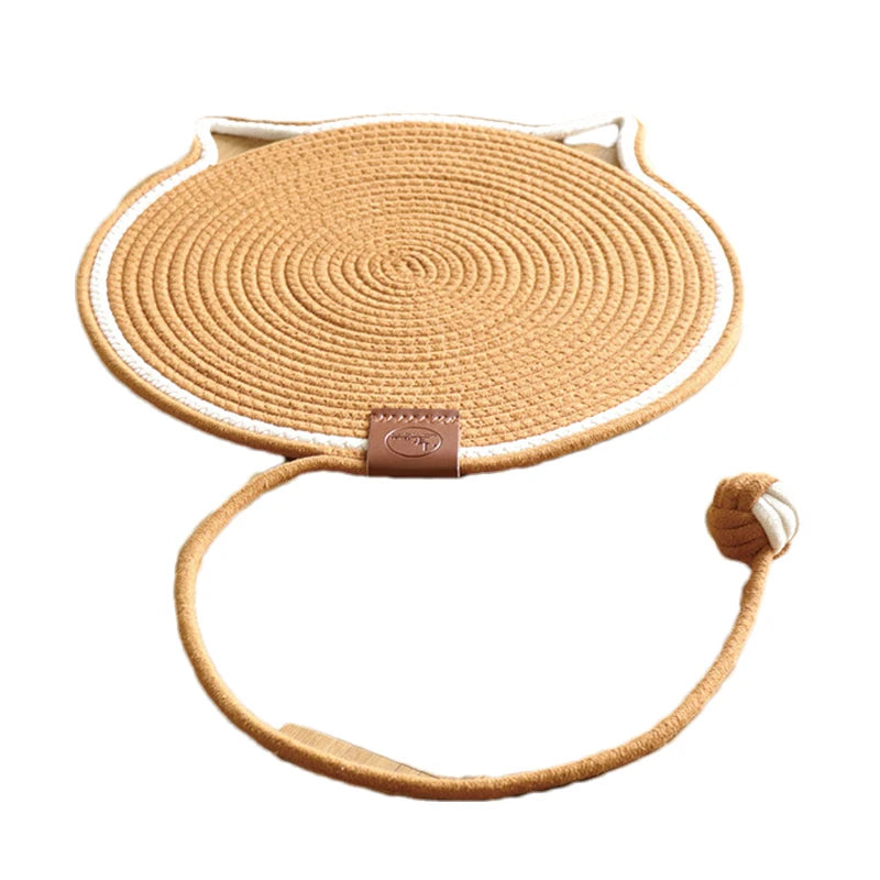 Cotton Rope Cat Scratching Post Mat Cat Scratcher Tool Funny Cat Toys for Grinding Claws Wear-Resistant Cat Scraper Pet Product