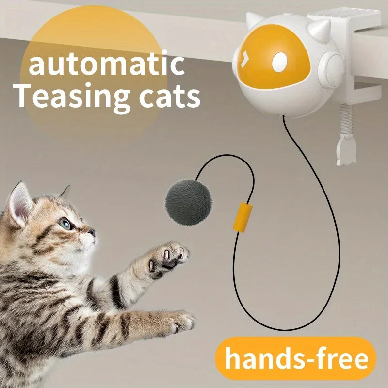 New Interactive Cat Toys Electric Cat Balls Pet Toys Can Be Raised and Lowered Hair Balls Self-hilarious Electric Cat Balls Toys