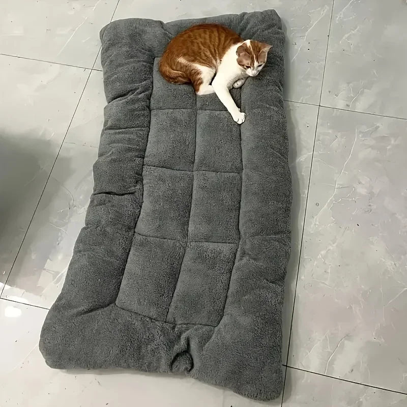 120cm Warm Dog Sofa Bed Winter Pet Dog Cat Bed Sleeping House Kennel Mat Cat Puppy Mattress Pet House Cushion For Large Dogs